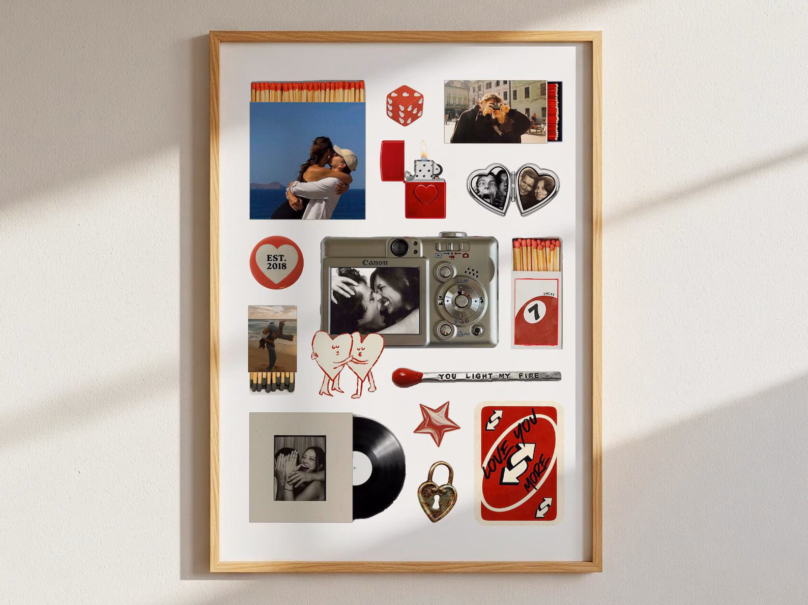 Collage Retro Love